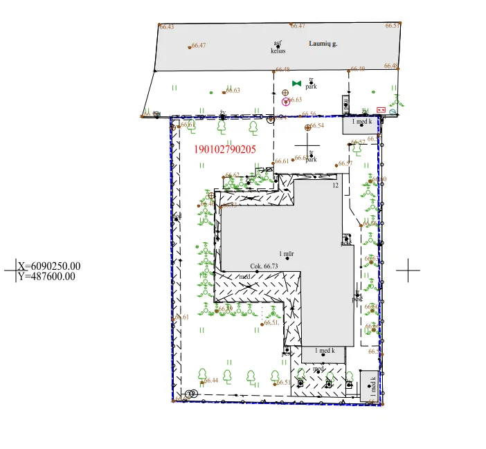Topografinio plano pavyzdys
